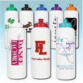 32 Oz. White Sports Bottle with 53mm Push Pull Cap